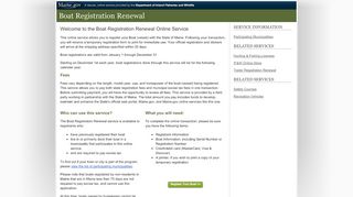 
                            5. Boat Registration Renewal Online Service - Maine.gov