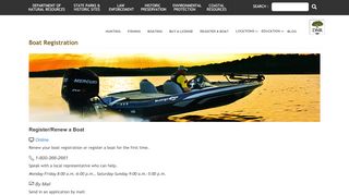 
                            11. Boat Registration - Wildlife Resources Division