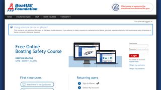 
                            12. Boat US Foundation eLearning Center - Login