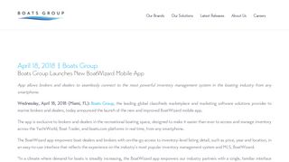 
                            4. Boats Group Launches New BoatWizard Mobile App - Boats Group