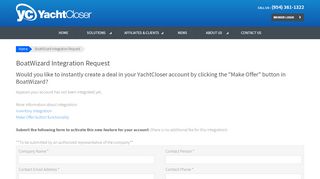 
                            8. BoatWizard Integration Request - YachtCloser