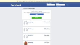 
                            12. Bob Ettinger Profiles | Facebook