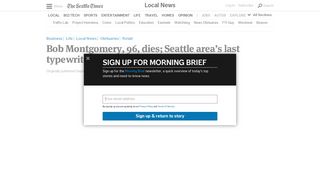 
                            12. Bob Montgomery, 96, dies; Seattle area's last typewriter repairman ...