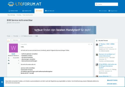 
                            13. BOB Service nicht erreichbar | LTE-Forum Österreich