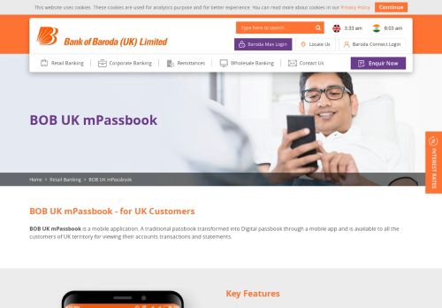 
                            6. BOB UK mPassbook | Retail Banking | Bank of Baroda - India's ...