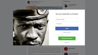 
                            11. Bobi Wine - A post worth sharing. | Facebook