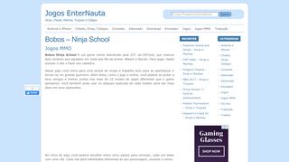 
                            3. Bobos – Ninja School - Jogos EnterNauta