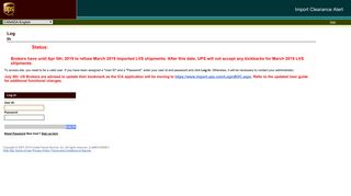 
                            8. BOC - Log In - UPS import