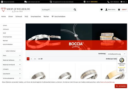 
                            5. Boccia Online Shop - Shop-Juwelier.de