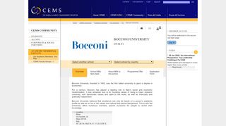
                            9. Bocconi University | CEMS