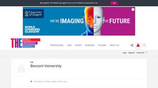 
                            11. Bocconi University World University Rankings | THE