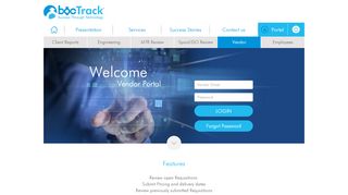 
                            6. BocTrack - Vendor Portal - Login