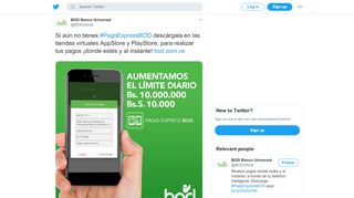 
                            12. BOD Banco Universal on Twitter: 