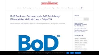 
                            12. BoD - Books on Demand, ein Selfpublishing-Dienstleister stellt sich vor