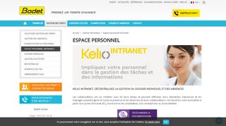 
                            10. Bodet Suisse - Kelio Intranet, timbrage sur PC / Mac / Smartphone