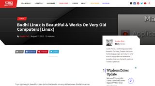 
                            12. Bodhi Linux Is Beautiful & Works On Very Old Computers [Linux]