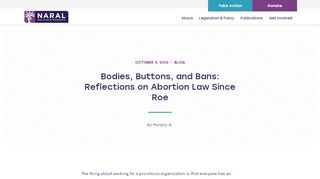 
                            12. Bodies, Buttons, and Bans: Reflections on Abortion Law Since Roe ...