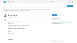 
                            4. BODS hangs - archive SAP