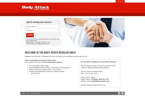 
                            3. Body Attack Reseller Login