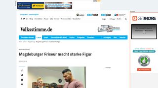 
                            13. Bodybuilding: Magdeburger Friseur macht starke Figur - Volksstimme