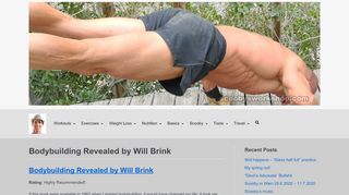 
                            6. Bodybuilding Revealed by Will Brink - Scooby's Home Workouts