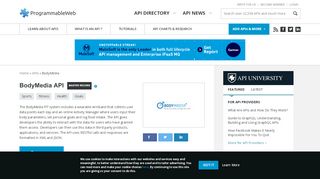 
                            3. BodyMedia API | ProgrammableWeb
