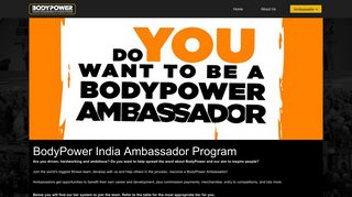 
                            3. BodyPower India - BodyPower India Ambassador Program