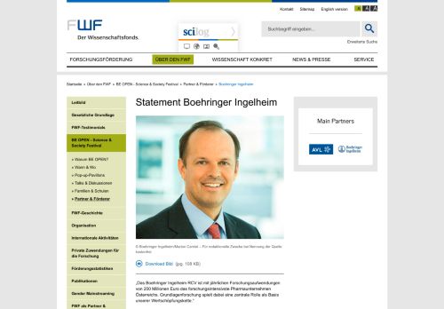 
                            13. Boehringer Ingelheim - FWF Der Wissenschaftsfonds