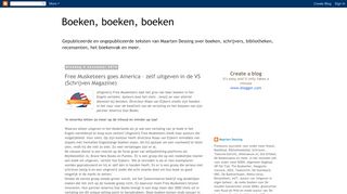 
                            11. Boeken, boeken, boeken: Free Musketeers goes America – zelf ...