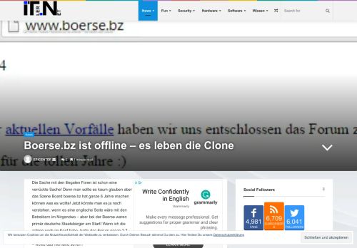 
                            6. Boerse.bz ist offline – es leben die Clone - ITler.NET