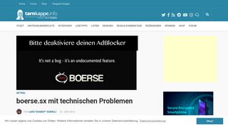 
                            3. boerse.sx mit technischen Problemen - Tarnkappe.info