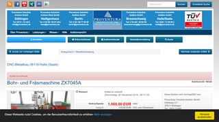 
                            7. Bohr- und Fräsmaschine ZX7045A | Proventura Online-Auktion