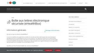 
                            4. Boîte aux lettres électronique sécurisée (eHealthBox) - eHealth-platform