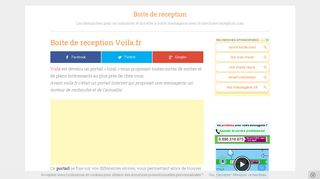 
                            12. Boite de reception Voila.fr : Voila Mail - Boite-reception.com