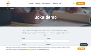 
                            12. Boka demo – NEXT - Nordiska Entreprenadsystem