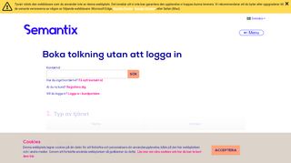 
                            6. Boka tolkning utan att logga in | Semantix