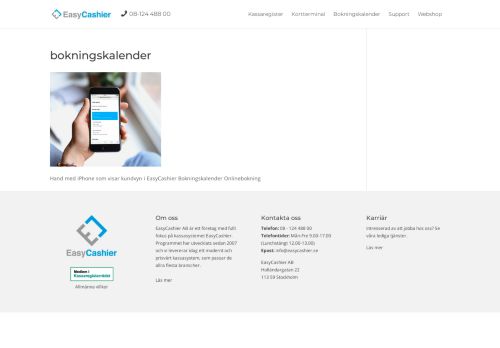 
                            7. bokningskalender - EasyCashier