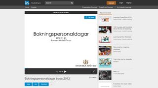 
                            13. Bokningspersonaldagar trosa 2012 - SlideShare