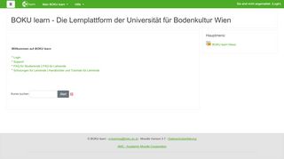 
                            11. BOKU learn - Die Lernplattform der Universität für Bodenkultur Wien
