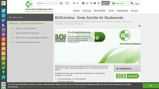 
                            5. BOKUonline - Erste Schritte für Studierende::Zentraler Informatikdienst ...