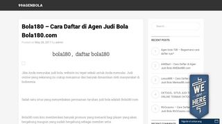 
                            3. Bola180 - Daftar Agen Bola | Judi Bola Online | Bandar Bola | Bandar ...