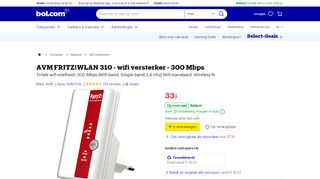 
                            11. bol.com | AVM FRITZ!WLAN 310 Repeater