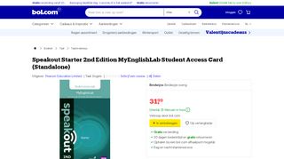 
                            8. bol.com | Speakout Starter 2nd Edition MyEnglishLab Student ...