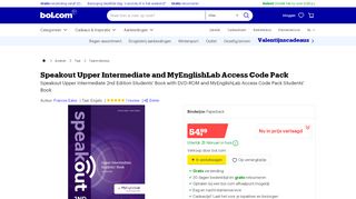 
                            7. bol.com | Speakout Upper Intermediate and MyEnglishLab Access ...