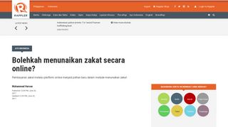 
                            9. Bolehkah menunaikan zakat secara online? - Rappler