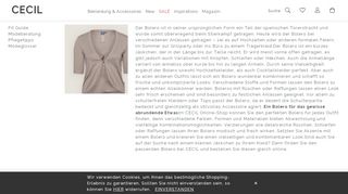 
                            11. Bolero – das kurze Jäckchen im CECIL Online-Shop - Cecil.ch