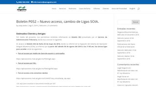 
                            9. Boletin P052 – Nuevo acceso, cambio de Ligas SOIA. | AANogueira