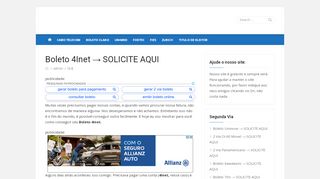 
                            10. Boleto 4Inet → SOLICITE AQUI - 2a via