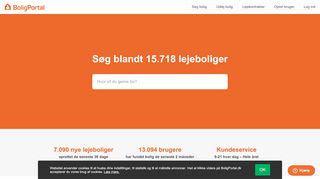 
                            2. BoligPortal: Lejligheder, værelser og huse til leje