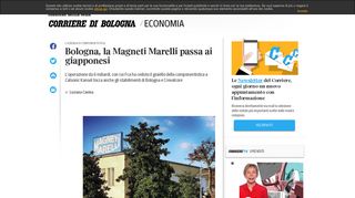 
                            10. Bologna, la Magneti Marelli passa ai giapponesi - CorrierediBologna.it